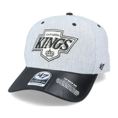 47 Brand - NHL Grå adjustable Keps - Los Angeles Kings Storm Cloud TT Mvp DP Heather Grey/Black Adjustable @ Hatstore