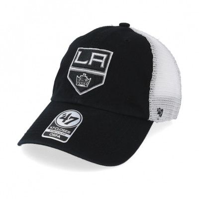 47 Brand - NHL Svart adjustable Keps - Los Angeles Kings Blue Hill 47 Closer Mesh Black/White Unconstructed @ Hatstore