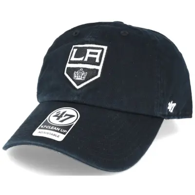 47 Brand - NHL Svart adjustable Keps - Los Angeles Kings Clean Up Black Adjustable @ Hatstore
