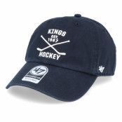 47 Brand - NHL Svart unconstructed Keps - Los Angeles Kings Clean Up Axis Black/White Adjustable @ Hatstore