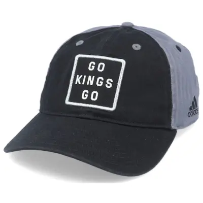 Adidas - NHL Svart unconstructed Keps - Los Angeles Kings Cotton Slouch Black/Grey Adjustable @ Hatstore