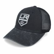 American Needle - NHL Svart trucker Keps - Los Angeles Kings Raglan Bones Black Trucker @ Hatstore