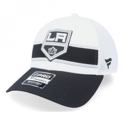 Fanatics - NHL Vit trucker Keps - Los Angeles Kings Authentic Pro Draft White/Black Trucker @ Hatstore