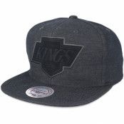 Keps Los Angeles Kings Cut Heather Black Snapback - Mitchell & Ness - Svart Snapback