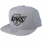 Keps Los Angeles Kings Wool Solid/Solid 2 Grey Snapback - Mitchell & Ness - Grå Snapback