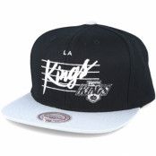 Keps Los Angeles kings Cursive Script Logo Black Snapback - Mitchell & Ness - Svart Snapback