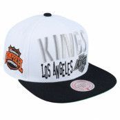 Mitchell&Ness - NBA Vit snapback Keps - Los Angeles Kings Toss Up Vintage White/Black Snapback @ Hatstore