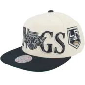 Mitchell&Ness - NHL Beige snapback Keps - Los Angeles Kings Across The Board Vintage Cream/Black Snapback @ Hatstore