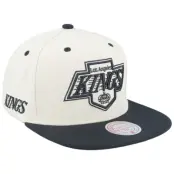 Mitchell&Ness - NHL Beige snapback Keps - Los Angeles Kings Evergreen Cream Off White/Black Vintage Snapback @ Hatstore