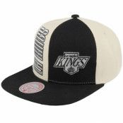 Mitchell&Ness - NHL Beige snapback Keps - Los Angeles Kings Pop Panel Off White/Black Snapback @ Hatstore