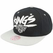 Mitchell&Ness - NHL Blå snapback Keps - Los Angeles Kings Transcript Black/Grey Snapback @ Hatstore