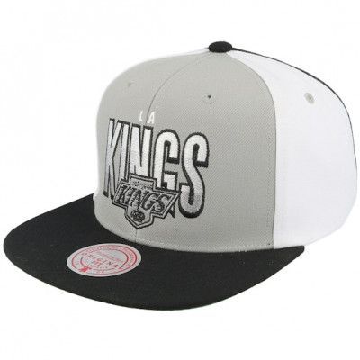 Mitchell&Ness - NHL Grå snapback Keps - Los Angeles Kings Billboard 2 Vintage Grey/Black Snapback @ Hatstore