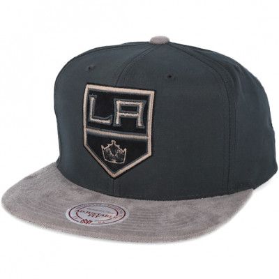Mitchell&Ness - NHL Grå snapback Keps - Los Angeles Kings Buttery Charcoal grey Snapback @ Hatstore