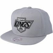 Mitchell&Ness - NHL Grå snapback Keps - Los Angeles Kings Wool Solid/Solid 2 Grey Snapback @ Hatstore