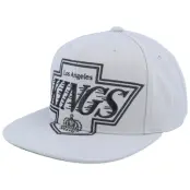 Mitchell&Ness - NHL Grå snapback Keps - Los Angeles Kings XL Logo Vintage Grey Snapback @ Hatstore