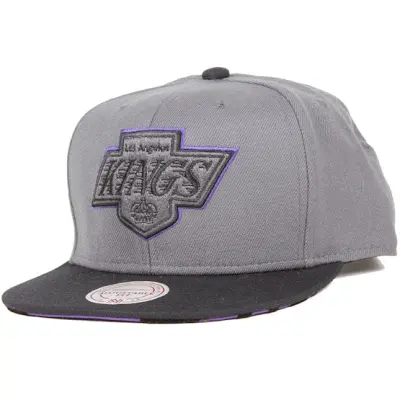 Mitchell&Ness - NHLGrå snapback Keps - Team Vivid LA Kings Grey Snapback @ Hatstore