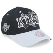 Mitchell&Ness - NHL Svart adjustable Keps - Los Angeles Kings Block Sweep Pro Vintage Black/Grey Adjustable @ Hatstore