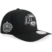 Mitchell&Ness - NHL Svart adjustable Keps - Los Angeles Kings Double Clutch Pro Cap Black A-frame Adjustable @ Hatstore
