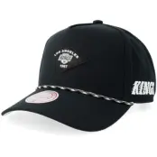 Mitchell&Ness - NHL Svart adjustable Keps - Los Angeles Kings Fine Print Pro Black Adjustable @ Hatstore