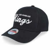 Mitchell&Ness - NHL Svart adjustable Keps - Los Angeles Kings NHL Classic Script Black Adjustable @ Hatstore