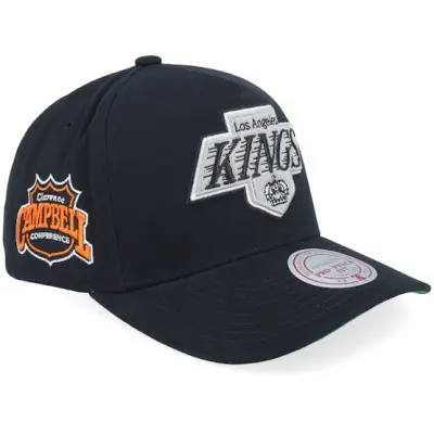 Mitchell&Ness - NHL Svart adjustable Keps - Los Angeles Kings NHL Nostalgic 2.0 Pro Crown Black A-frame Adjustable @ Hatstore