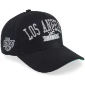 Mitchell&Ness - NHL Svart adjustable Keps - Los Angeles Kings Shady Suede Pro Vintage Black A-frame Adjustable @ Hatstore