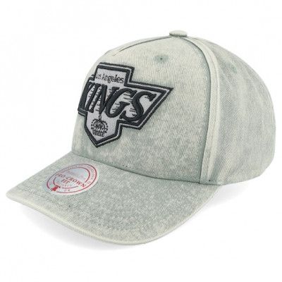 Mitchell&Ness - NHL Svart adjustable Keps - Los Angeles Kings Washed Out Tonal Pro Vintage Black A-frame Adjustable @ Hatstore