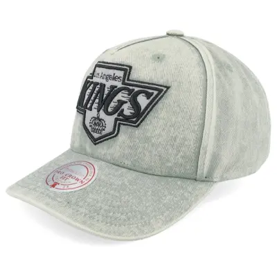 Mitchell&Ness - NHL Svart adjustable Keps - Los Angeles Kings Washed Out Tonal Pro Vintage Black A-frame Adjustable @ Hatstore
