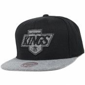 Mitchell&Ness - NHL Svart snapback Keps - LA Kings Black Melange Fill Snapback @ Hatstore