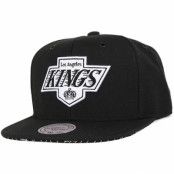 Mitchell&Ness - NHL Svart snapback Keps - LA Kings Grid Snapback @ Hatstore