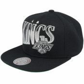 Mitchell&Ness - NHL Svart snapback Keps - Los Angeles Kings Line Work Vintage Black Snapback @ Hatstore