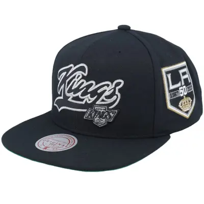 Mitchell&Ness - NHL Svart snapback Keps - Los Angeles Kings Oversweep Vintage Black Snapback @ Hatstore