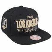 Mitchell&Ness - NHL Svart snapback Keps - Los Angeles Kings With Love Black Snapback @ Hatstore