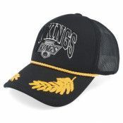 Mitchell&Ness - NHL Svart trucker Keps - Los Angeles Kings Gold Leaf Hwc Black Trucker @ Hatstore