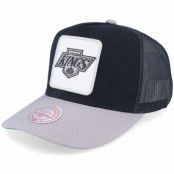 Mitchell&Ness - NHL Svart trucker Keps - Los Angeles Kings Truck It Vintage Black/Grey A-frame Trucker @ Hatstore