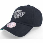 Mitchell&Ness - NHL Svart unconstructed Keps - Los Angeles Kings Team Ground 2.0 Black Dad Cap @ Hatstore