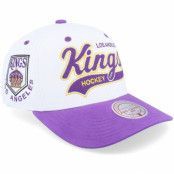 Mitchell&Ness - NHL Vit adjustable Keps - Los Angeles Kings Tail Sweep Pro Vintage White/Purple Adjustable @ Hatstore