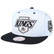 Mitchell&Ness - NHL Vit snapback Keps - LA Kings 50TH 2T Flat Peak Snapback @ Hatstore