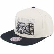 Mitchell&Ness - NHL Vit snapback Keps - Los Angeles Kings Speed Zone Vintage Off White/Black Snapback @ Hatstore