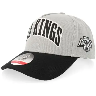 Outerstuff - NHL Grå adjustable Keps - Kids Los Angeles Kings Mvp Pro Pinch Grey/Black A-Frame Adjustable @ Hatstore