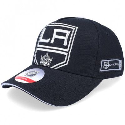 Outerstuff - NHL Svart adjustable Keps - Los Angeles Kings Big-Face Precurved Black Adjustable @ Hatstore