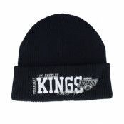 Mitchell&Ness - NHL Svart cuff Beanie - Los Angeles Kings Billboard Knit Vintage Black Cuff @ Hatstore