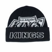 Mitchell&Ness - NHL Svart cuff Beanie - Los Angeles Kings K.o. Knit Vintage Black Cuff @ Hatstore