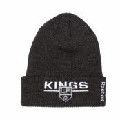 Reebok - NHL Svart cuff Beanie - LA Kings Locker Room Knit @ Hatstore