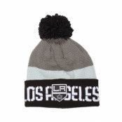 Reebok - NHL Svart pom Beanie - LA Kings Team Pom Knit @ Hatstore