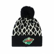 Adidas - NHL Svart pom Beanie - Minnesota Wild Cukture Cuffed Knit Black Pom @ Hatstore