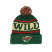 American Needle - NHL Grön pom Beanie - Minnesota Wild Pillow Line Knit Green/Cream/Red Pom @ Hatstore