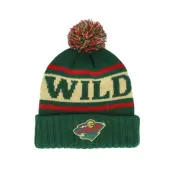 American Needle - NHL Grön pom Beanie - Minnesota Wild Pillow Line Knit Green/Cream/Red Pom @ Hatstore