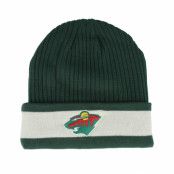 Fanatics - NHL Grön cuff Beanie - Minnesota Wild Beanie Cuff Dark Green/Natural Cuff @ Hatstore