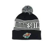 Fanatics - NHL Svart pom Beanie - Minnesota Wild Black/Natural Pom @ Hatstore